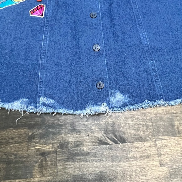 Pendleton Jean Skirt With Patchwork Size 6 - Picture 5 of 7